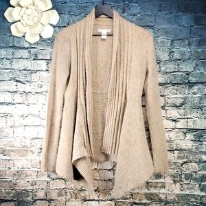 Sarah spencer | Angora Blend Tan Coastal Cowgirl Balletcore Cardigan Sweater